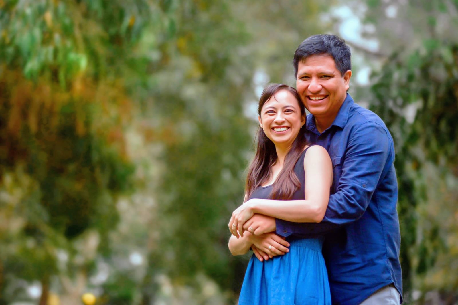 Pepe y Miriam en la selva central del Perú