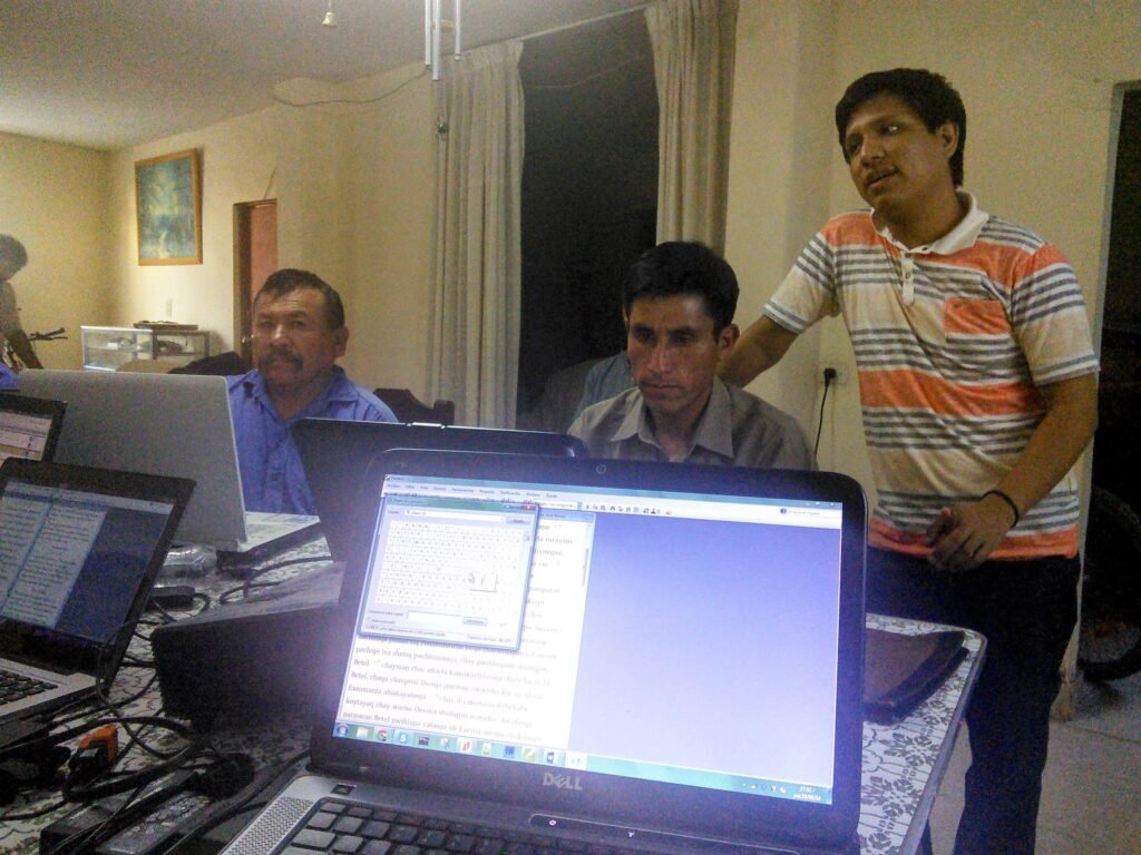 Technology training session, early years of ircontecnologia.org